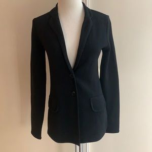 Design History Black Wool Knit Blazer. XS